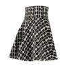 Black & White Polka Dot A-Line Skater Skirt