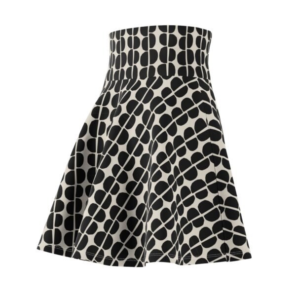 Black & White Polka Dot A-Line Skater Skirt