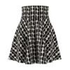 Black & White Polka Dot A-Line Skater Skirt