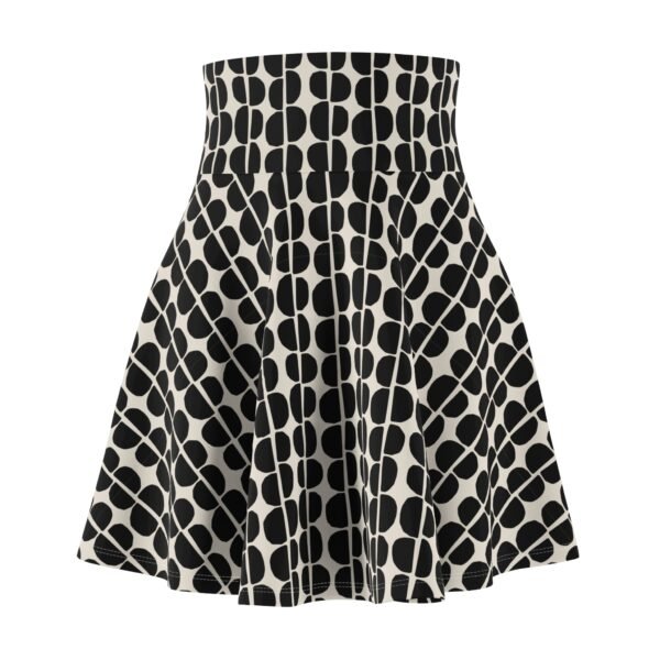 Black & White Polka Dot A-Line Skater Skirt