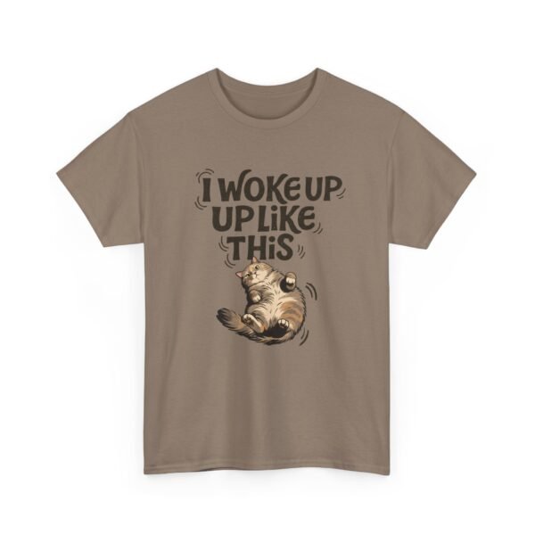 16878278891826408008_2048.jpeg I Woke Up Like This Cat T-Shirt
