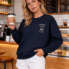 Coffee Social Club Embroidered Sweatshirt
