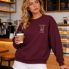 Coffee Social Club Embroidered Sweatshirt