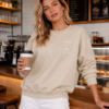 Coffee Social Club Embroidered Sweatshirt