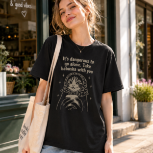 Funny Cat Babushka T-Shirt