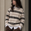 Vintage Striped Sweatshirt Women