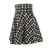Black & White Polka Dot A-Line Skater Skirt