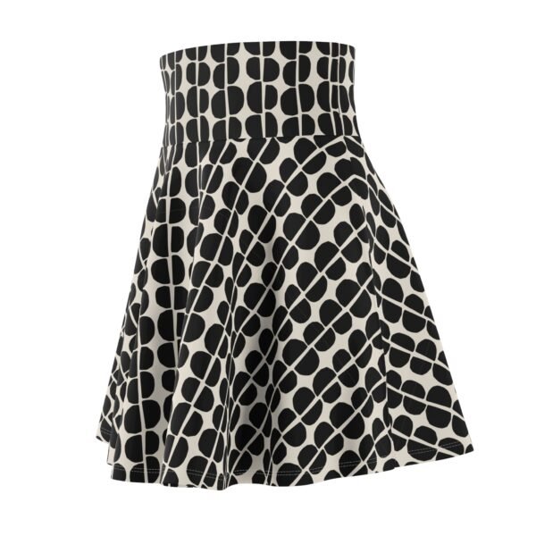 Black & White Polka Dot A-Line Skater Skirt
