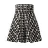 Black & White Polka Dot A-Line Skater Skirt