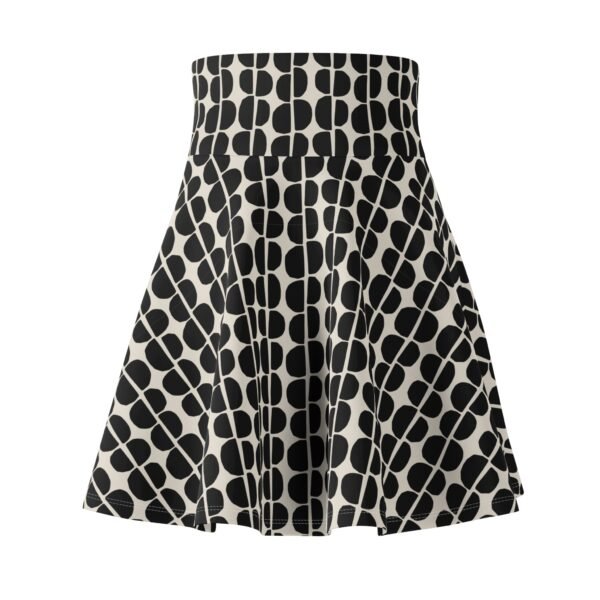 Black & White Polka Dot A-Line Skater Skirt
