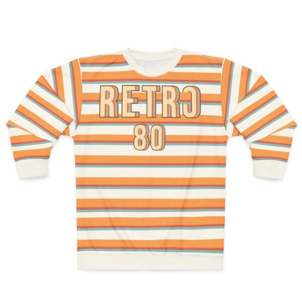 Retro 80 Striped Sweatshirt