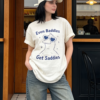Best Seller Funny Woman T-shirt Even Baddies Get saddies even baddies get saddies shirt, funny duck shirt, cute duck graphic tee, aesthetic graphic t-shirt, comfort colors 1717 shirt, funny animal shirt, trendy graphic tee, vintage washed t-shirt.