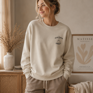 Slow Brew Club Embroidered Sweatshirt