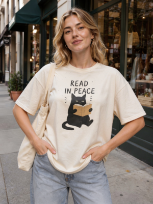Read In Peace Cat T-Shirt