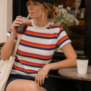 Retro Striped Women's T-Shirt