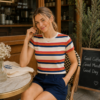 Retro Striped Women's T-Shirt