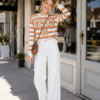 Retro 80 Striped Sweatshirt
