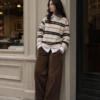 Vintage Striped Sweatshirt Women