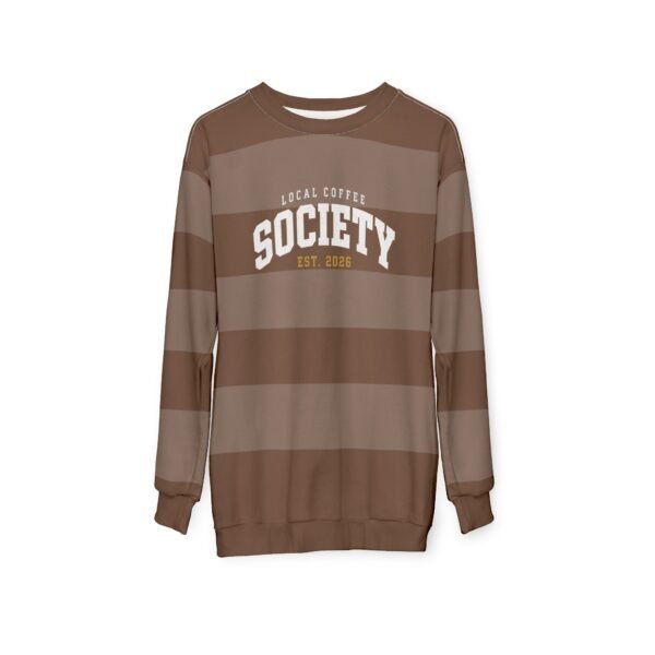 Local Coffee Society Striped Sweatshirt