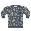 Blue Floral Sweatshirt Women