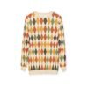 Retro Diamond Pattern Sweatshirt