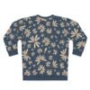 Blue Floral Sweatshirt Women