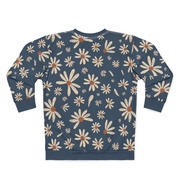 Blue Floral Sweatshirt Women