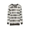 17652293140446876405_2048.jpeg Classic Black Gray Argyle Sweatshirt