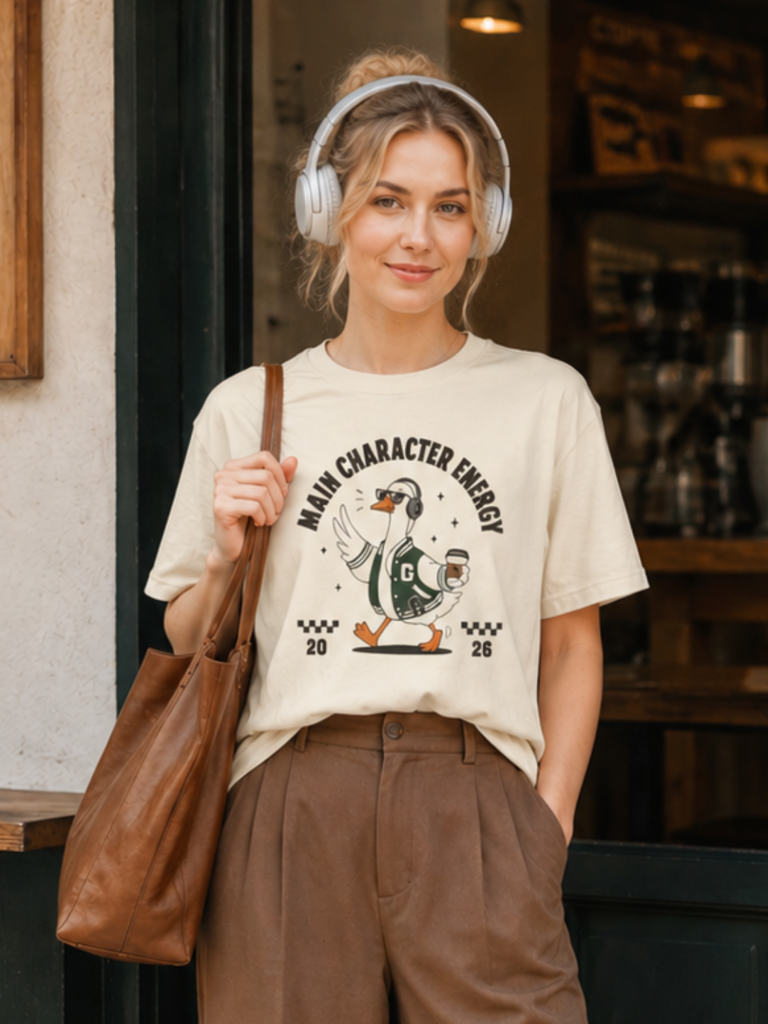 Main Character Energy Goose Shirt