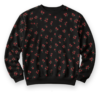 Black Floral Crewneck Sweatshirt