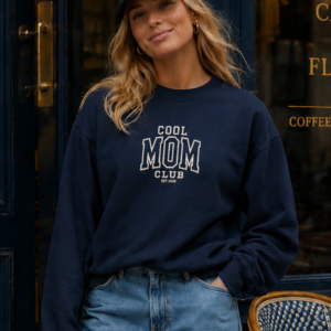 Cool Mom Club Embroidered Sweatshirt