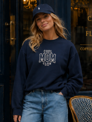 Cool Mom Club Embroidered Sweatshirt