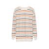 Retro Orange Stripe Sweatshirt