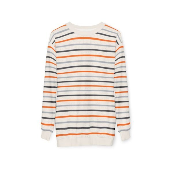 Retro Orange Stripe Sweatshirt