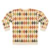 Retro Diamond Pattern Sweatshirt