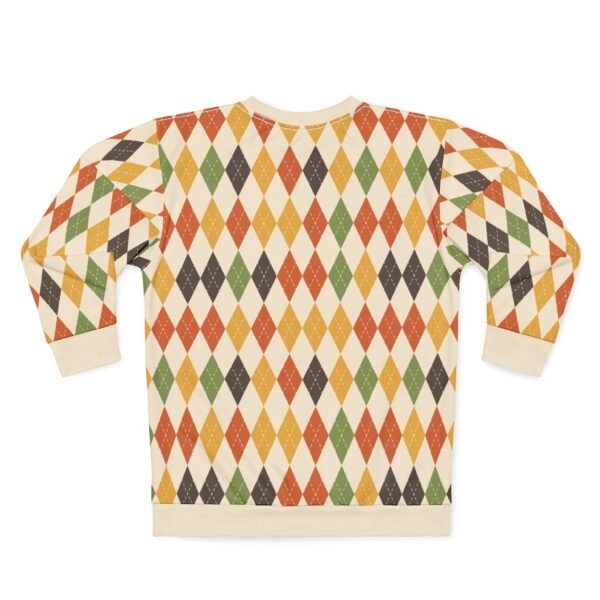 Retro Diamond Pattern Sweatshirt