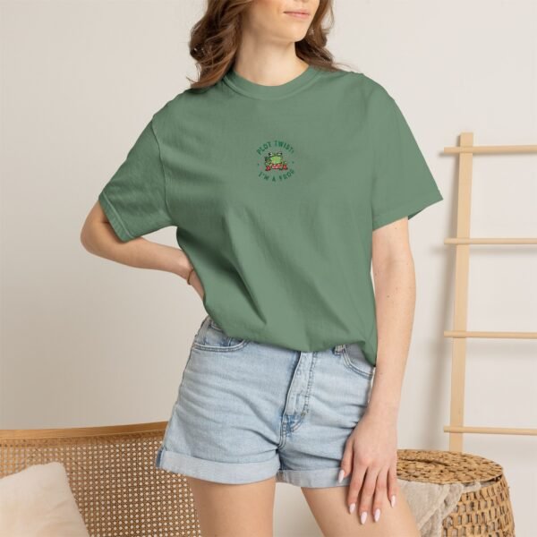 680539282098827206_2048.jpeg Plot Twist I'm A Frog Embroidered Comfort Colors 1717 T-Shirt