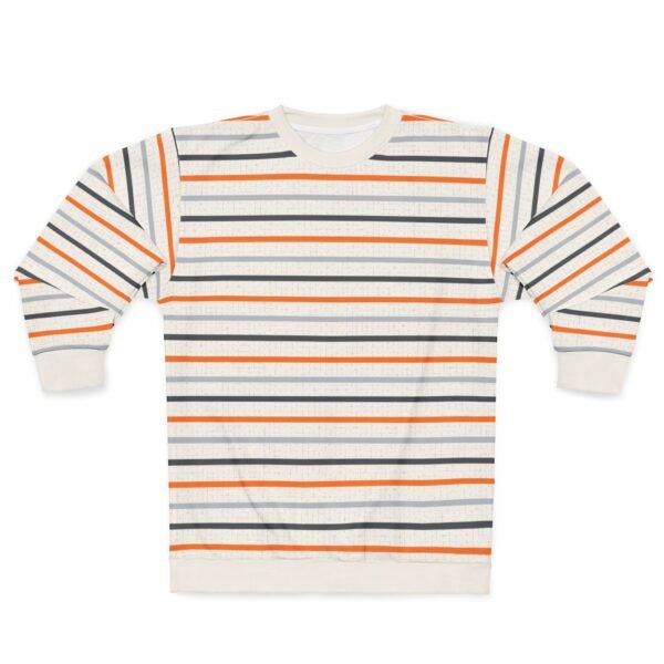 Retro Orange Stripe Sweatshirt