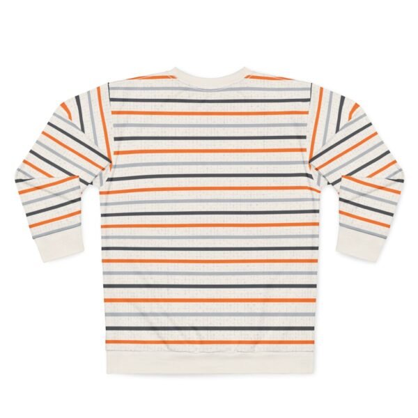 Retro Orange Stripe Sweatshirt