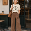 Main Character Energy Goose Graphic T-Shirt | Funny Duck Coffee Lover Tee | Vintage Aesthetic Unisex Gildan 5000 Funny Main Character Energy Goose Shirt