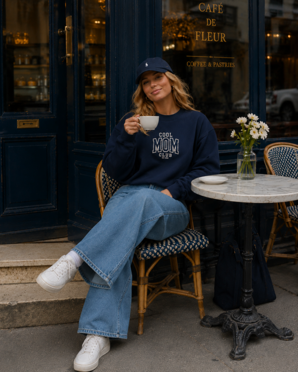 Cool Mom Club Embroidered Sweatshirt
