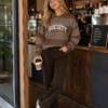 Local Coffee Society Striped Sweatshirt